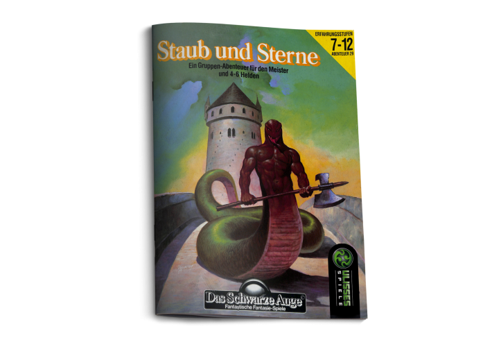 Mockup des DSA2-Abenteuers "Staub und Sterne"
